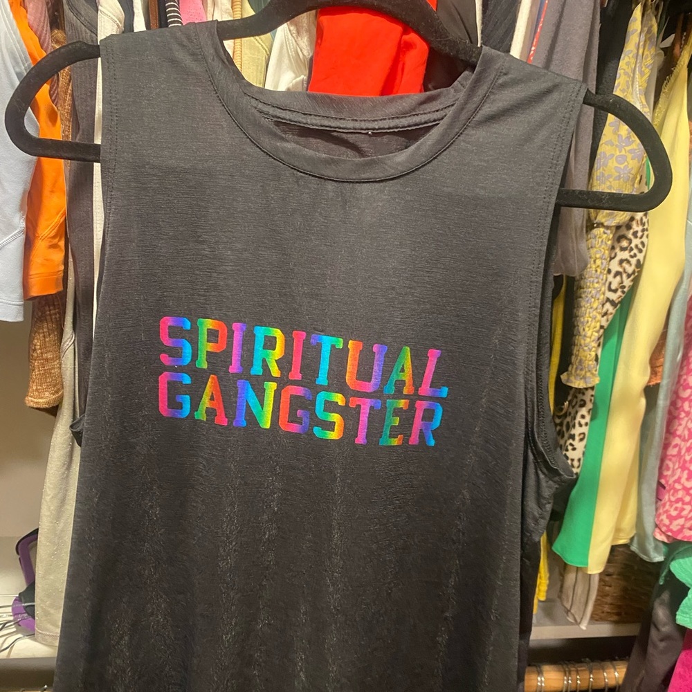 Spiritual gangster sz large iridescent tank